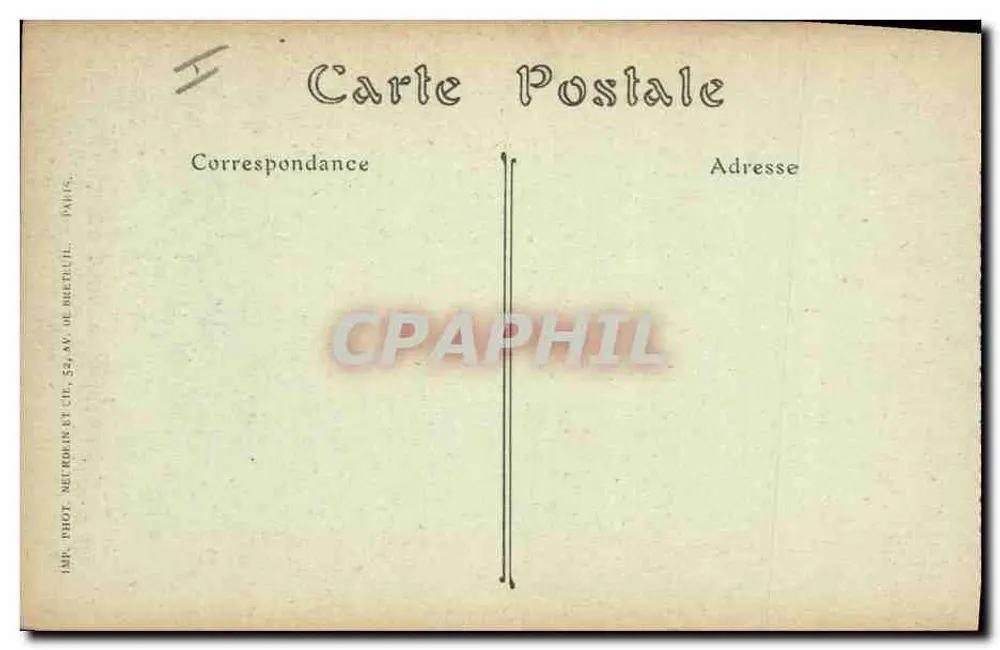 Soissons — Ruínas, Rue Matigny — Fot. Netrophin et Cie, Paris - Verso