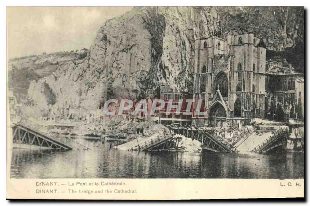 Dinant — Der Brücke und die Kathedrale — L.C.H. - Vorderseite