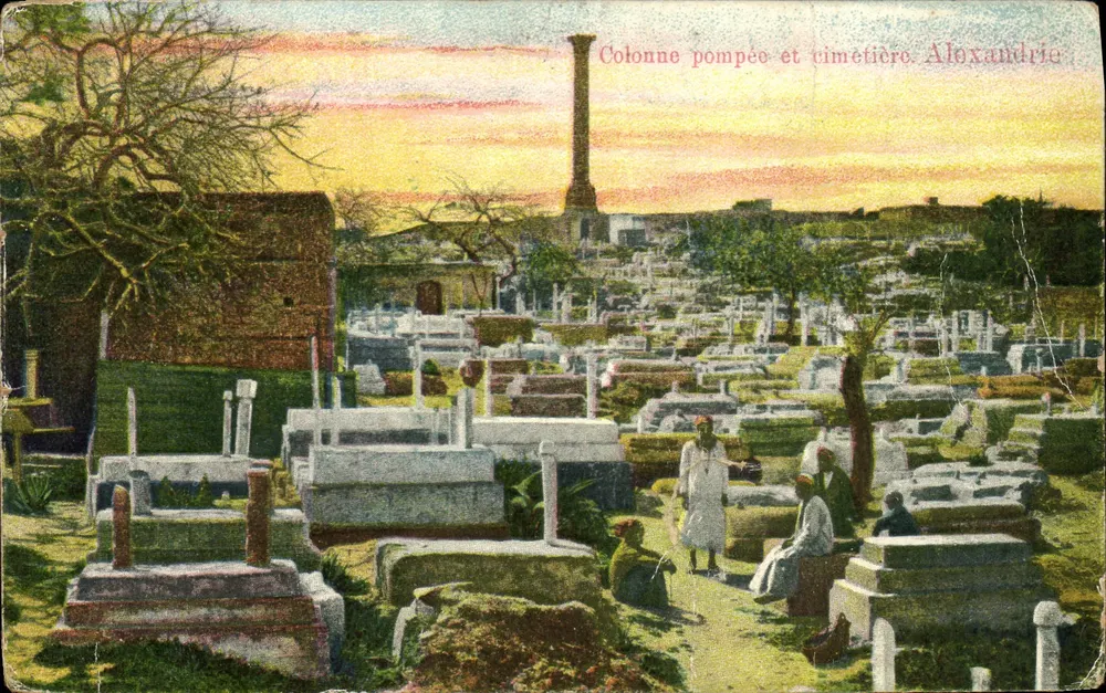 Pumpe Säule und Friedhof. Alexandria — Verleger nicht sichtbar, Seriennummer nicht lesbar - Vorderseite