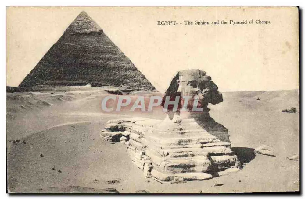 Ägypten - Der Sphinx und die Pyramide von Cheops — L.C. 606 - Vorderseite