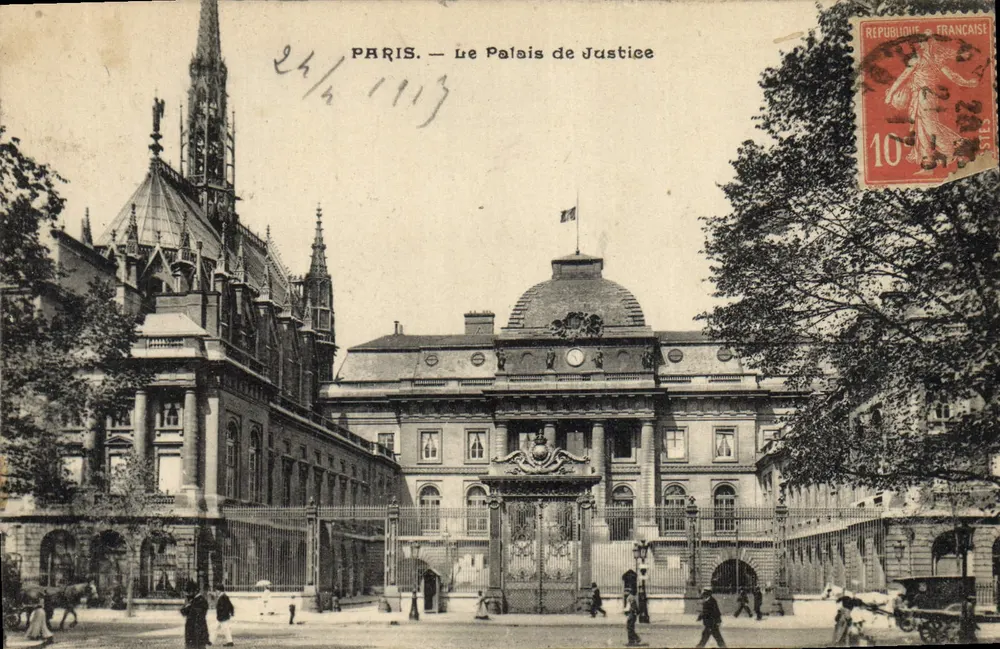 Paris — O Palácio de Justiça — Editor: N. P. Eda Versailles - Frente
