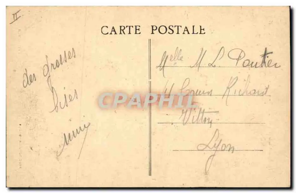 Paray-le-Monial — Die Turm St-Nicolas XVI. Jh. und der Wachturm. Ehemalige Pfarrkirche. Heute Gerichtshaus — Phot. Combier-Mâcon, Brtvet, édit. - Rückseite