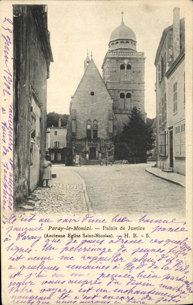 Paray-le-Monial — Alte Kirche Saint-Nicolas (Justizpalast) — H. B. - 5 - Vorderseite