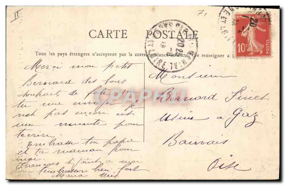 Paray-le-Monial — Turm St-Nicolas — Palast der Justiz — Nr. 8 - Rückseite