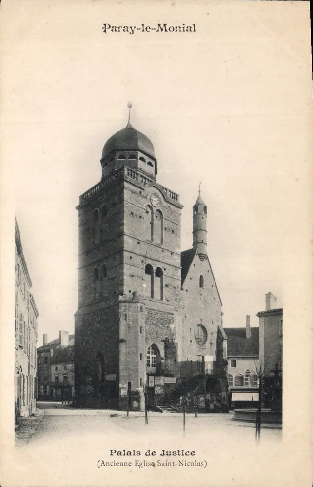 Paray-le-Monial — Palast der Gerechtigkeit (Ehemalige Kirche Saint-Nicolas) — unbekannter Verlag - Vorderseite