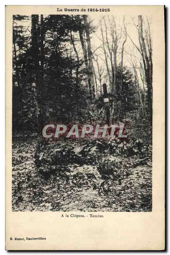 A Guerra de 1914-1915 — A la Chipote. - Tumbas — E. Mamet, Rambervillers - Frente