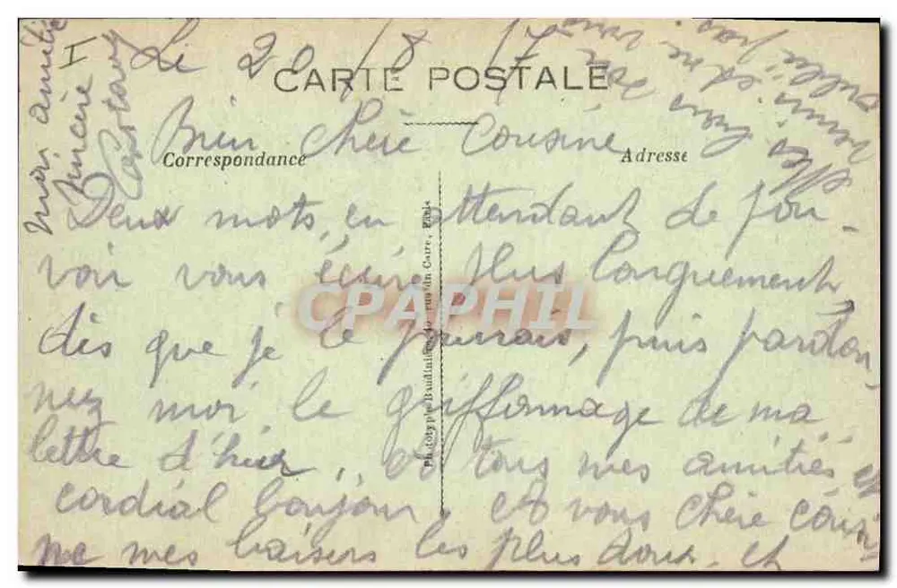 Tracy-le-Val — Schützengräben in der Cimelière — Photo Express, V. de Paris, Nr. 1760 - Rückseite