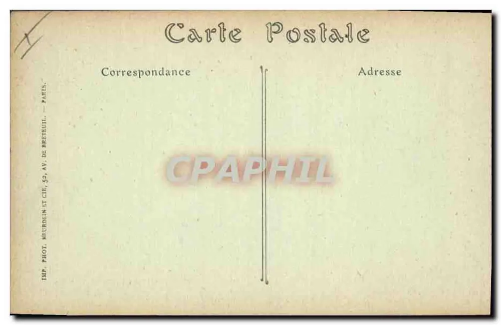 Soissons — Gebrauchte Wohnung in der Rue du Belfröl — B. NOUGAREDE, Verlag Soissons - Rückseite