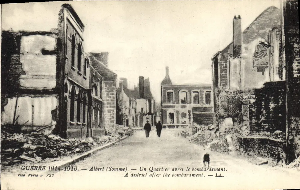 Albert (Somme) — Viertel nach dem Bombardement — Viso Paris n° 723 - Vorderseite