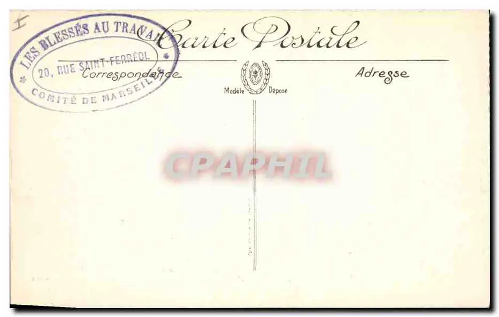 Albert (Somme) — Die Basilika nach dem Bombenangriff — Vied-Paris n° 613 - Rückseite