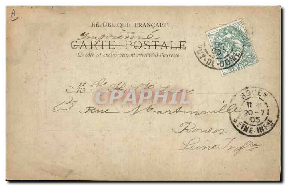 Bäuerinnen, die Wasser holen — Dorf nahe Lezoux (Puy-de-Dôme) — A. G., fot. - Rückseite