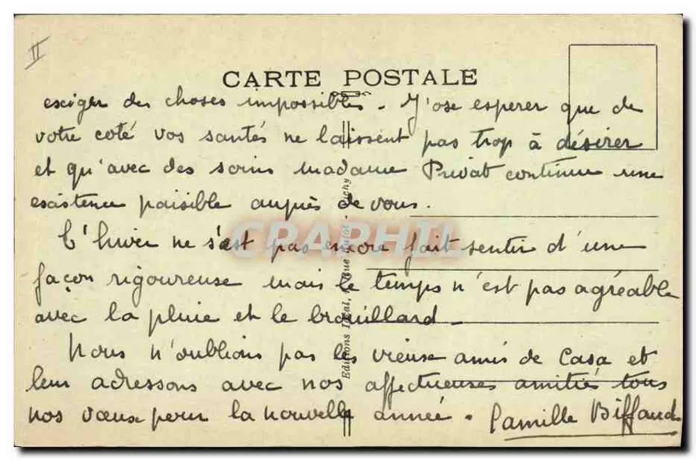 Das pittoreske Auvergne — Eine alte Bauernfrau — Ideal, n°99 - Rückseite