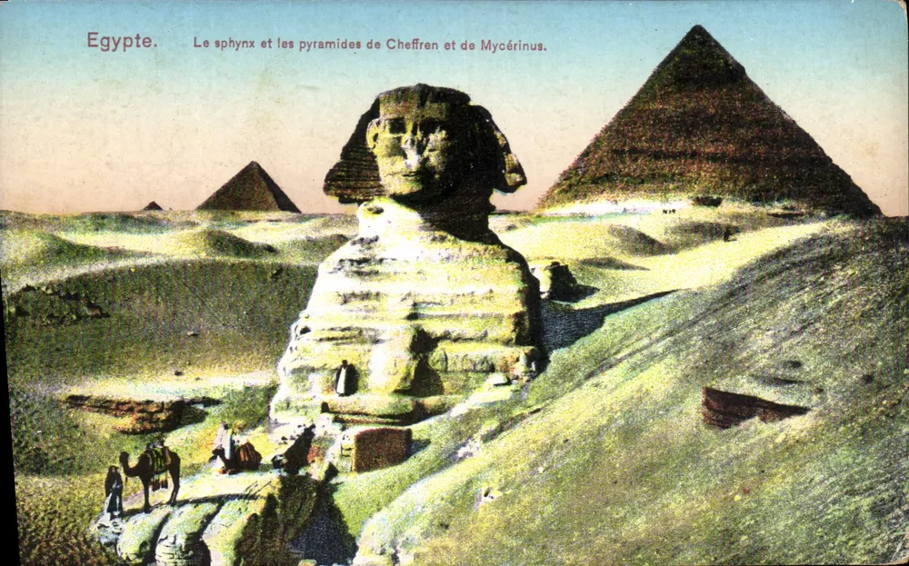 Ägypten — Der Sphinx und die Pyramiden von Chephren und Mykerinos — 10655 - Vorderseite