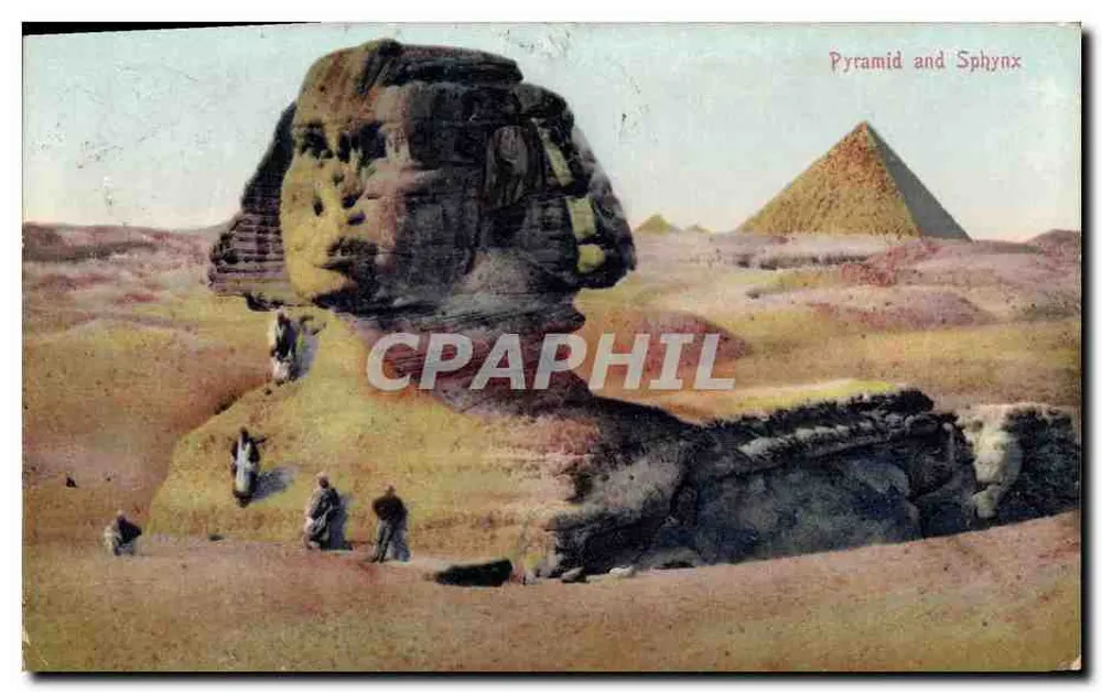 स्फिंक्स एवं मिस्र के पिरामिड — अज्ञात एडिशन — 1911 के आसपास तारीखित - आगे