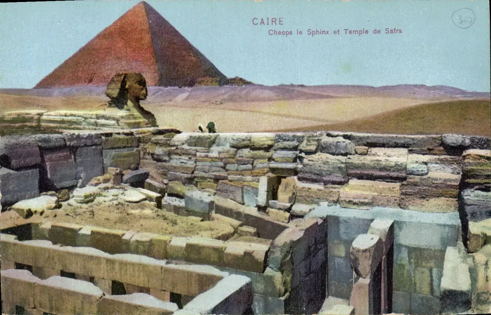 Cairo — De Sfinx en het Tempel van Safrâ — Cal 199 - Voorkant