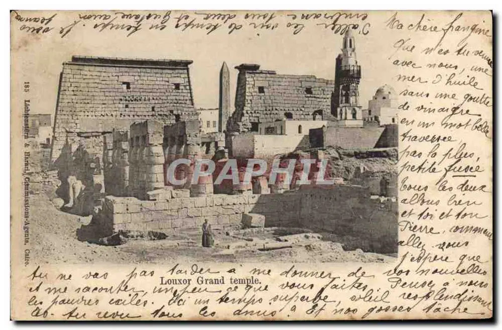 Luxor — Templo Grande — Editor Independence & H. H. G. — N° 183 - Frente