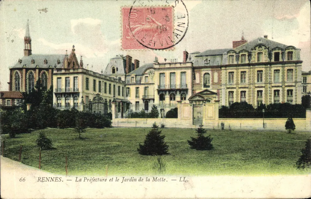 Rennes — Die Präfektur und der Jardin de la Motte — LL. - Vorderseite