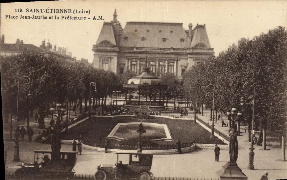 Saint-Étienne (Loire) — Place Jean-Jaurès und das Präfekturgebäude — A.M. Nr. 119 - Vorderseite