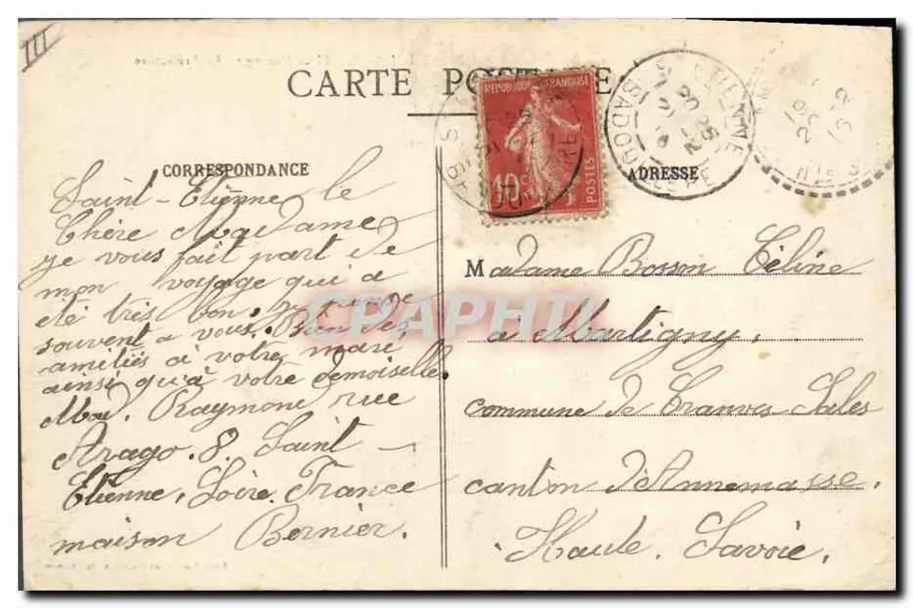 Saint-Étienne - Piazza Marengo - La Prefettura - Verso