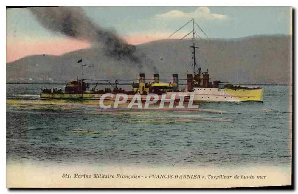Französische Marine - « FRANCIS-GARNIER », Hochseetorpedoboot — n° 511 - Vorderseite