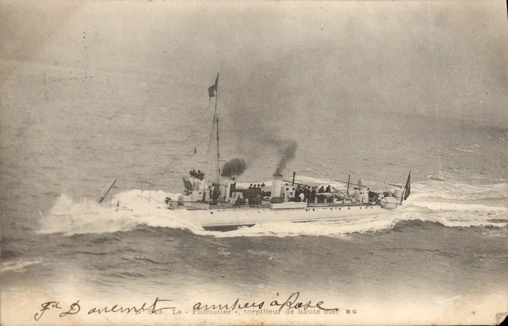 Der « Finbustier », Torpedoboot der Hochsee — Nr. 843 — Verlag B.G. - Vorderseite