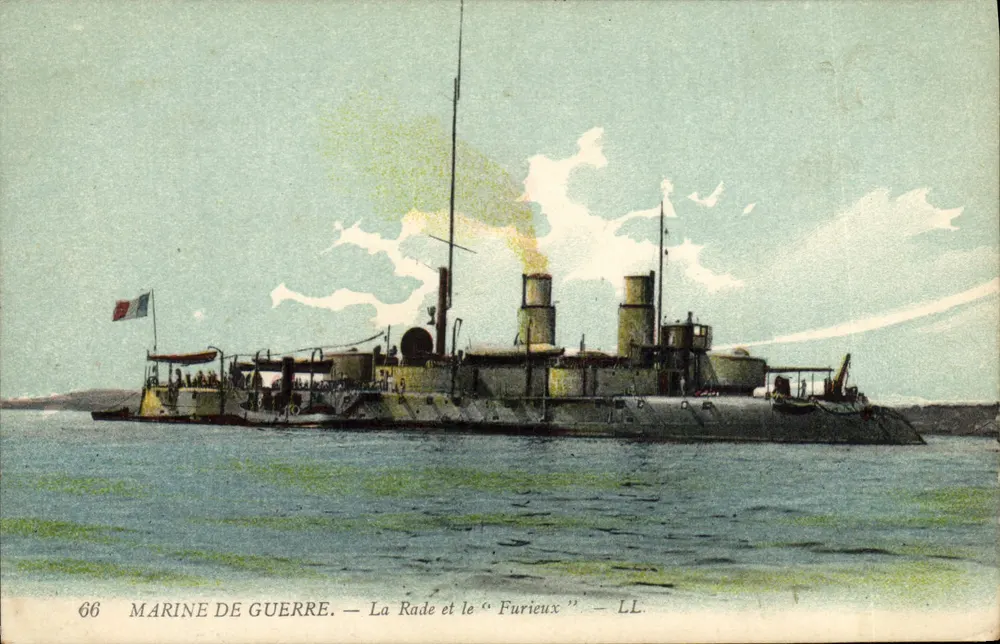 Der Hafen und das "Furieux" — LL. — Kriegsmarine - Vorderseite
