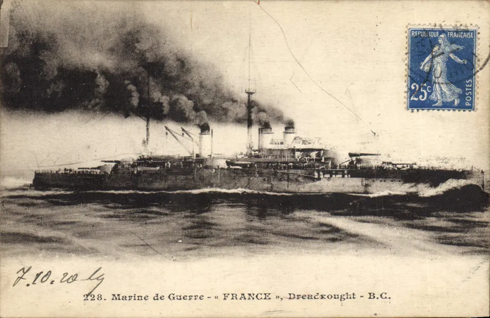 Kriegsmarine « FRANCE », Dreadnought - B.C. — n° 228 — Verlag nicht sichtbar - Vorderseite
