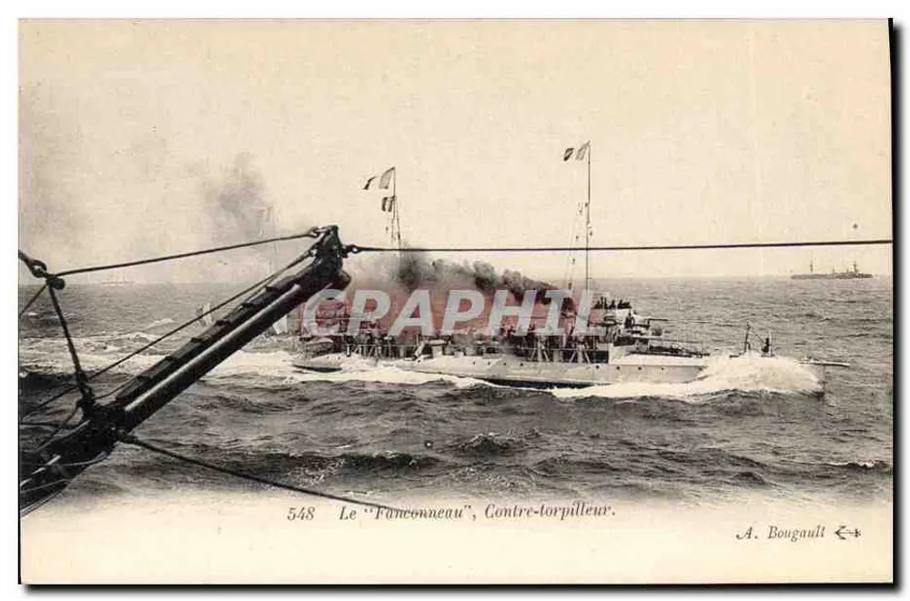 Der "Fonconneau", Torpedoboot — A. Bougault, n° 548 - Vorderseite