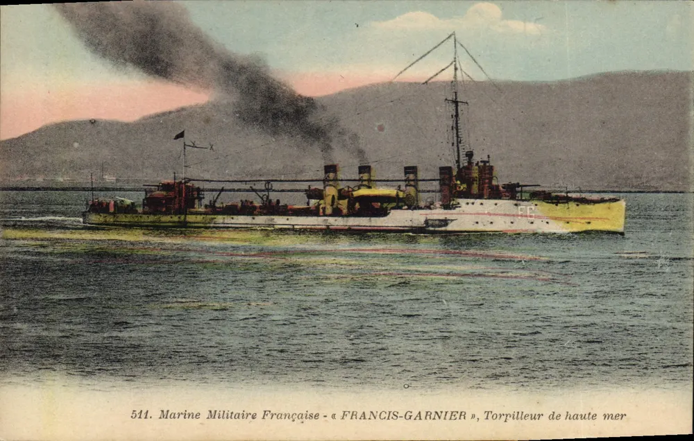 Marine Française - « FRANCIS-GARNIER », Hochsee-Torpedoboot — Serie 511 - Vorderseite