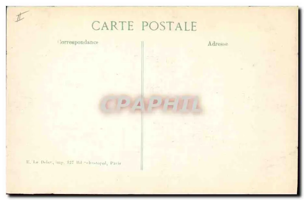 Senlis — Eine Straße nach dem Bombenangriff — E. Le Delav, 14. Serie - Rückseite