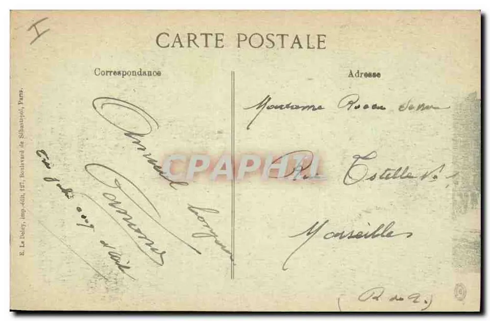 Roye — Die Ruinen — Visé, Paris N° 1596 - Rückseite