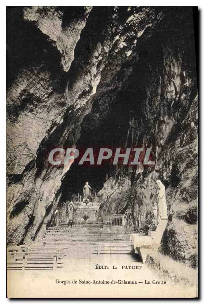 Gorges von Saint-Antoine-de-Galamus — Die Höhle — Verlag Le Payret - Vorderseite
