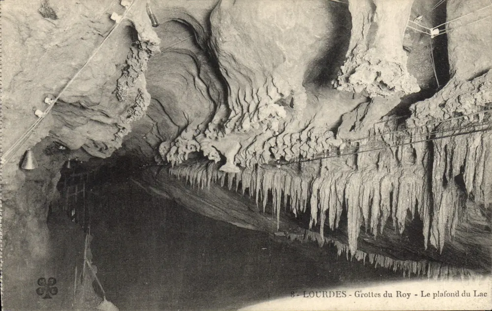 Lourdes - Grottes du Roy - Die Decke des Sees - Vorderseite