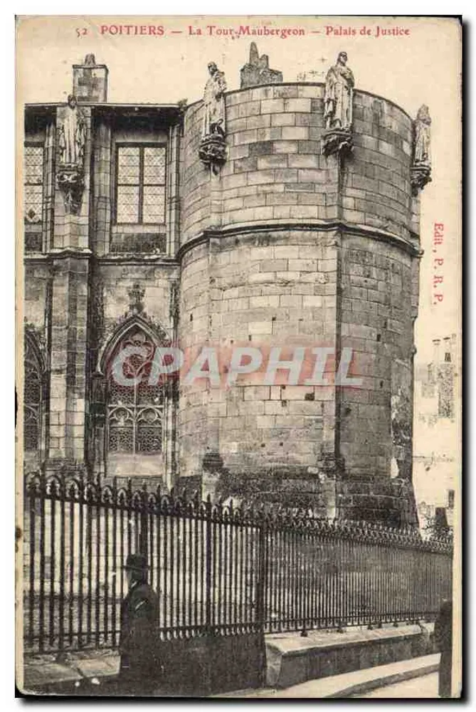 Poitiers — La Tour-Maubergeon — Palais de Justice — Édit. P.R.P. - Vorderseite