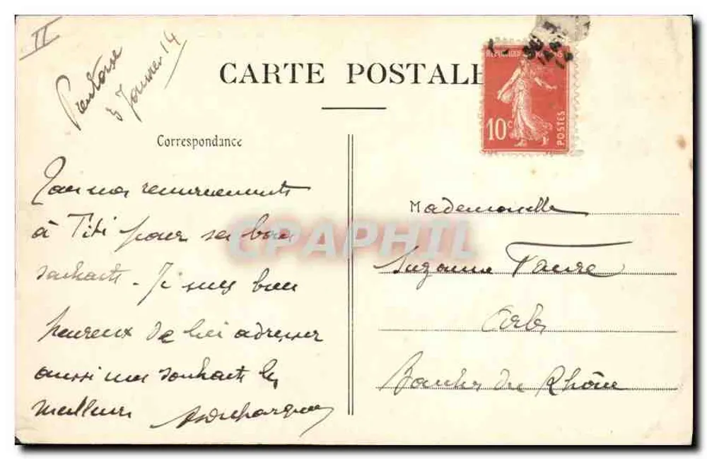 Pontoise — Sąd Rejonowy — Wydawca: E. BAILLIERE - Rewers