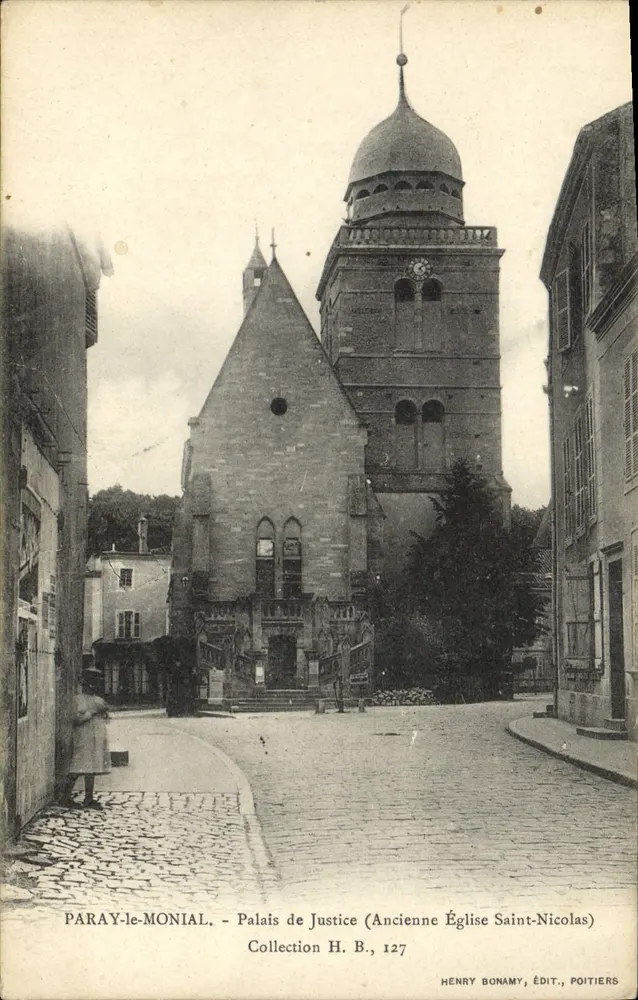 Paray-le-Monial - Palais de Justice (Ancienne Église Saint-Nicolas) — Henry Bonamy, Poitiers, Nr. 127 - Vorderseite