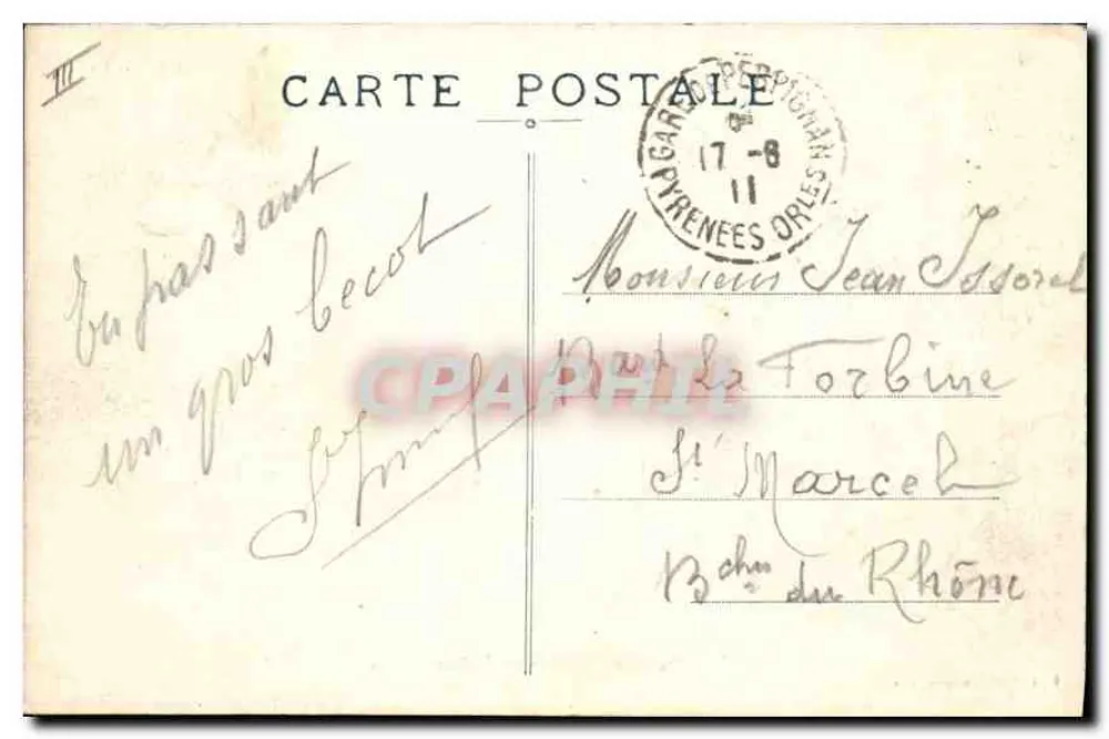Perpignan — Palácio de Justiça — Edit. L. Gilles, Jornais - Perpignan - Verso