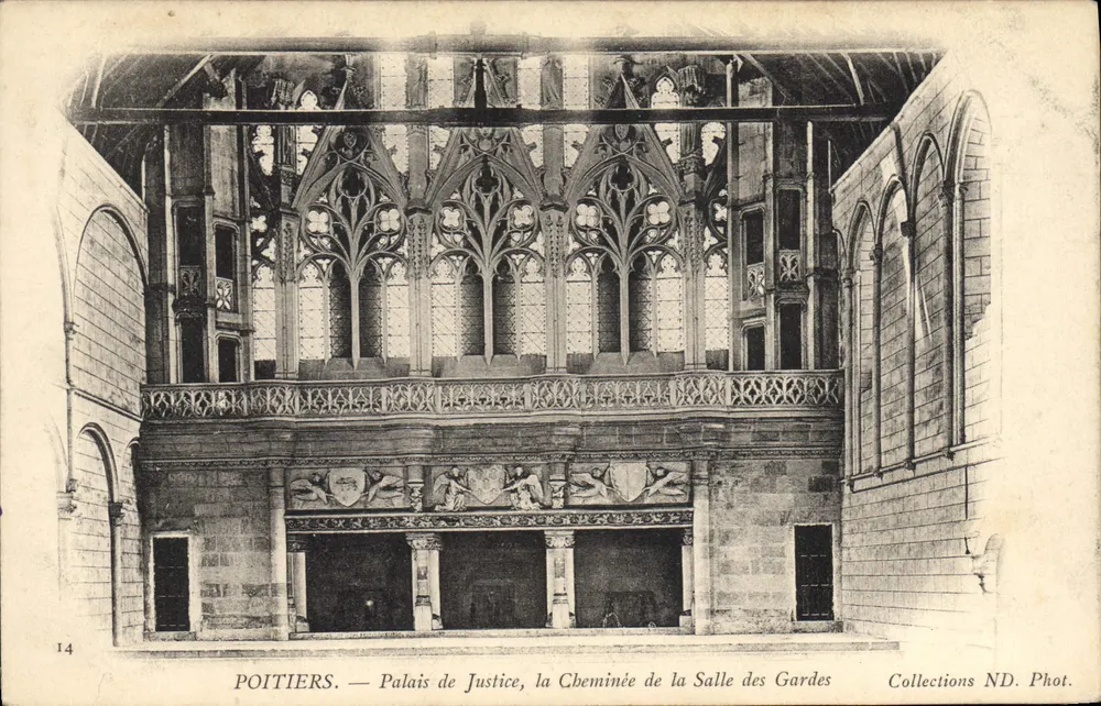 Poitiers — Palast der Justiz, der Kamin des Wachraums — Sammlung ND. Phot. - Vorderseite