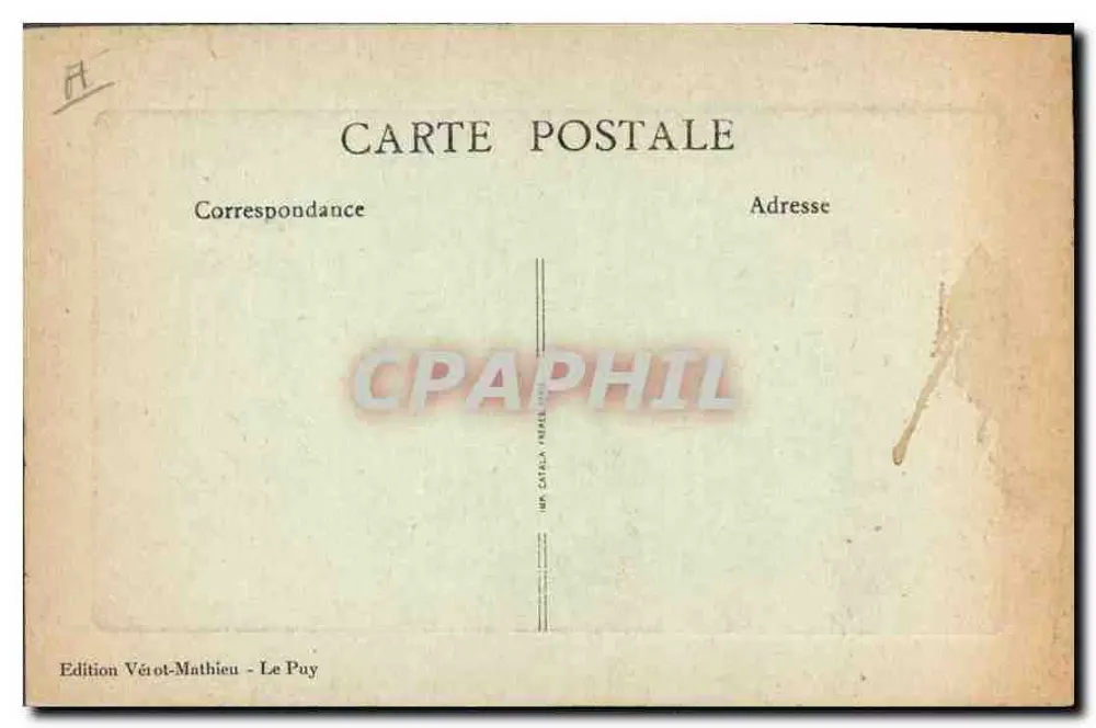 Le Puy (Haute-Loire) — Das Justizpalast - Place du Breuil — Edition Vétot-Mathieu - Rückseite