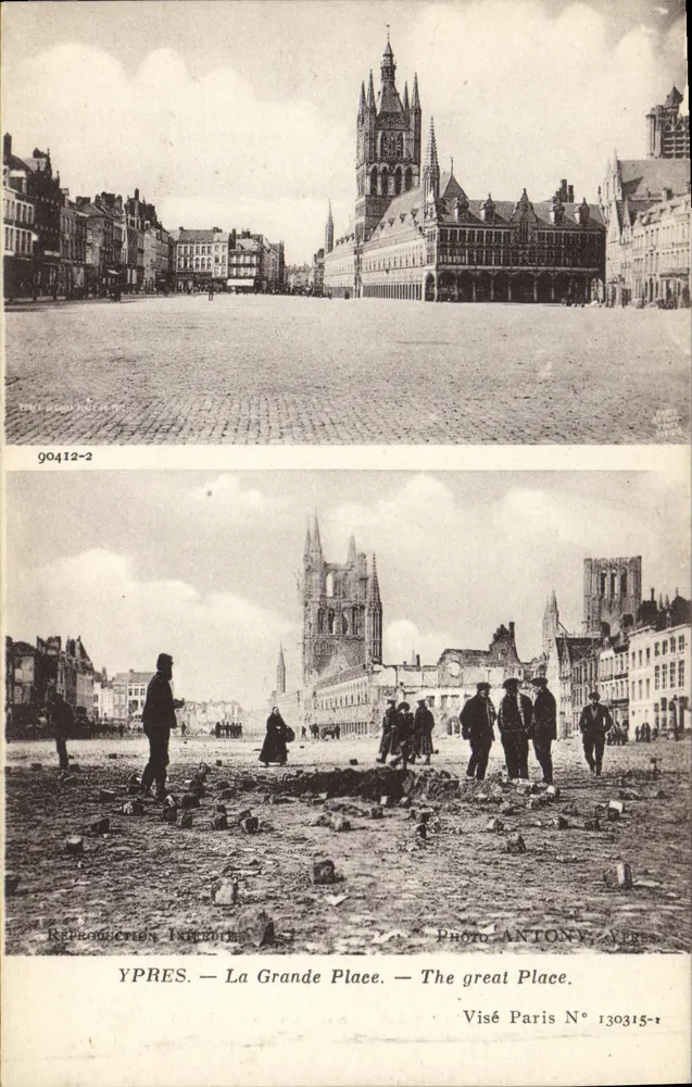 Ypres — Der Große Platz — Photo Antony, N° 130315-1 - Vorderseite