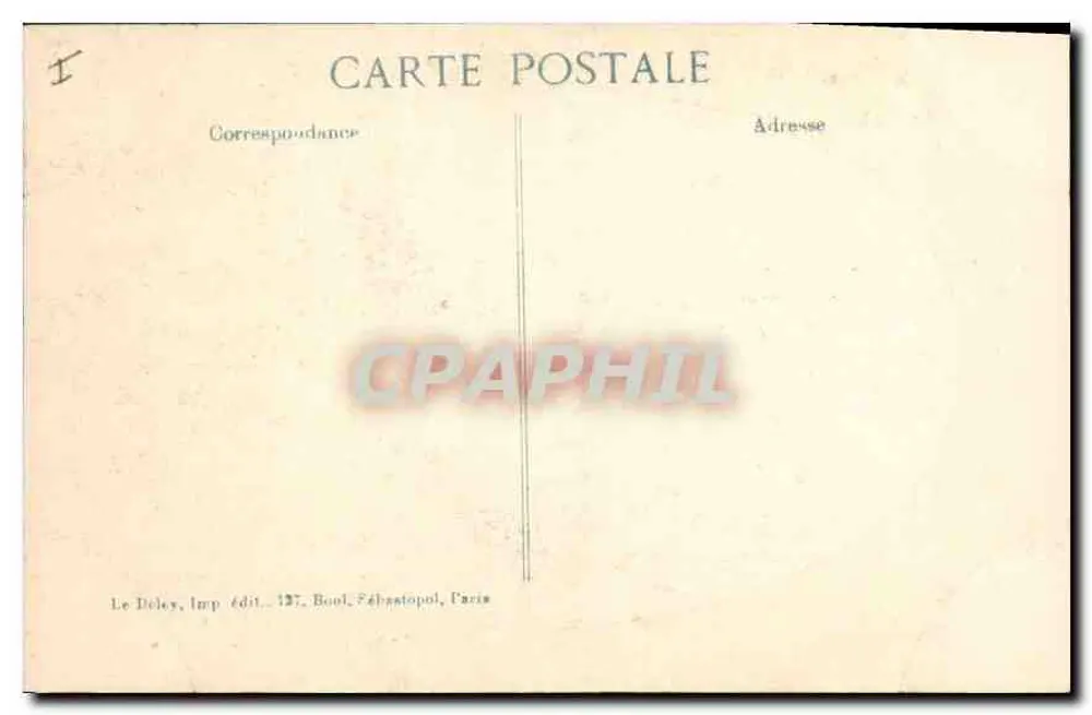 Sermaize — rovine dopo la battaglia del 1914 — Edizione Deley, 18ma serie - Verso