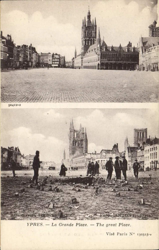 Ypres — Die Große Platz — Photo Antony, Visé Paris N° 130315-1 - Vorderseite