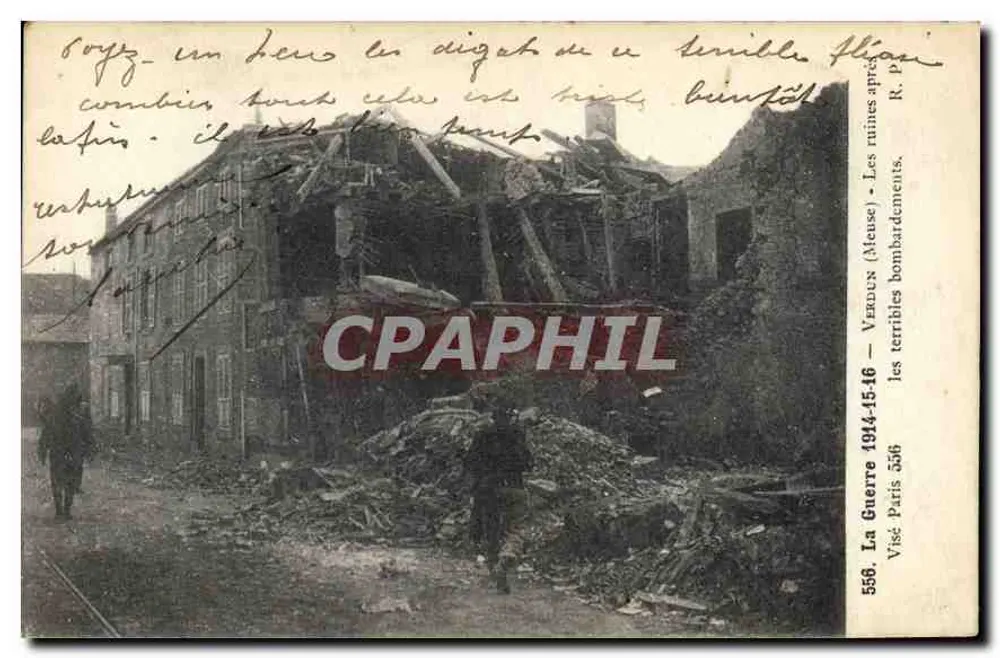 Veneux (Meuse) — Die schrecklichen Bombardements — Der Krieg 556 - Vorderseite