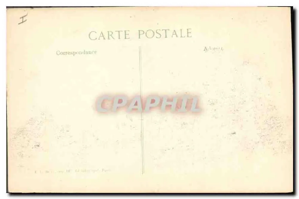 Reims — Rue de Lille — Ruínas após guerra - Verso