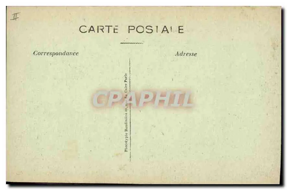Sentiero delle Dame - La Fattoria di Ostel bombardata — 1957, edizione Fototipia Baudinée - Verso