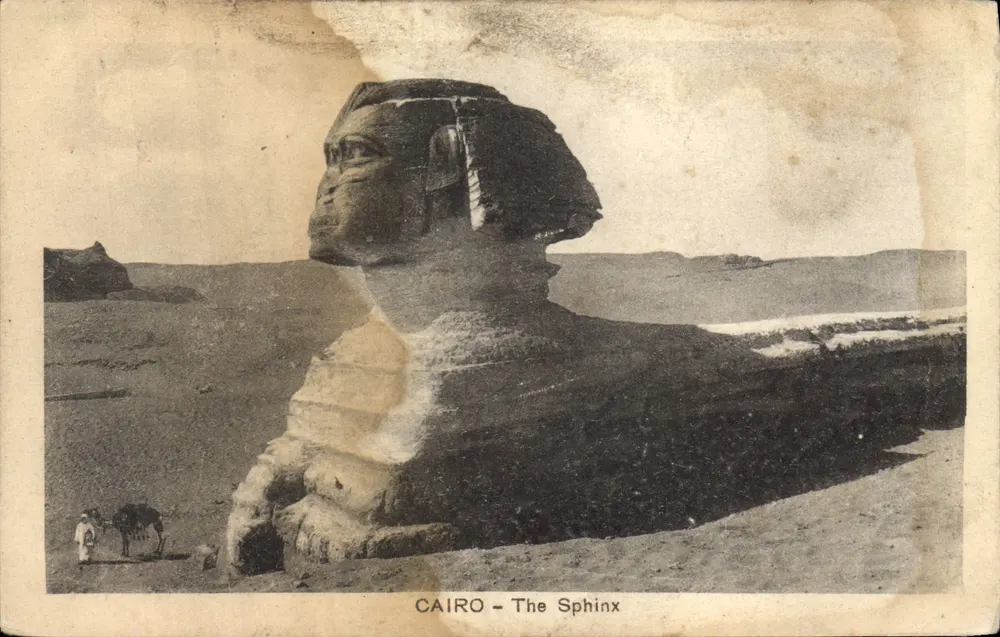 Kair — Sfinks — The Cairo Postcard Trust - Série 627 - Awers