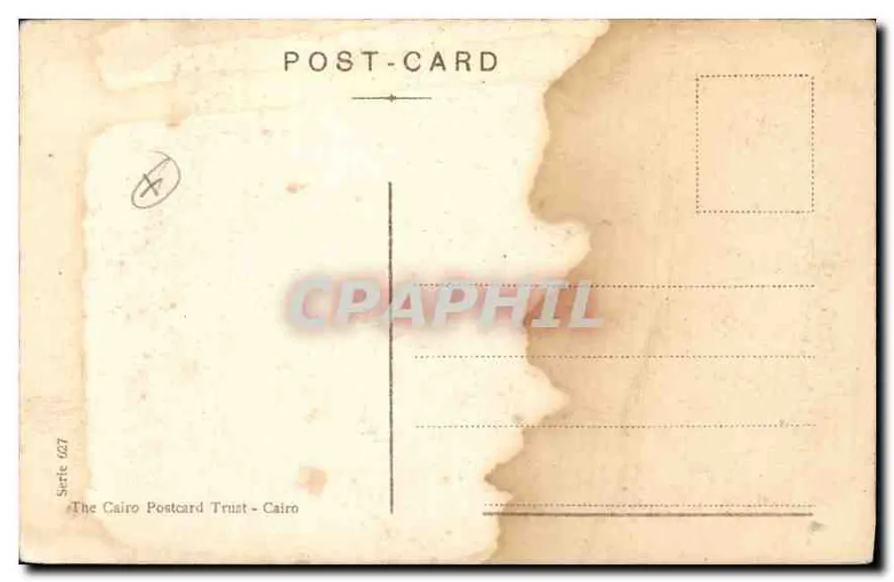 Kair — Sfinks — The Cairo Postcard Trust - Série 627 - Rewers