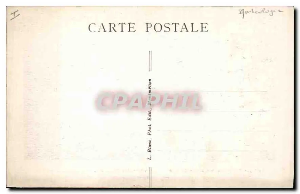 Reste von großem archäologischem Interesse — Römische Bäder (Unter der Maison Lamartine, Rue du Bain-Henri-IV) — Savoie Tourisme — 1060. Aix-les-Bains - Rückseite