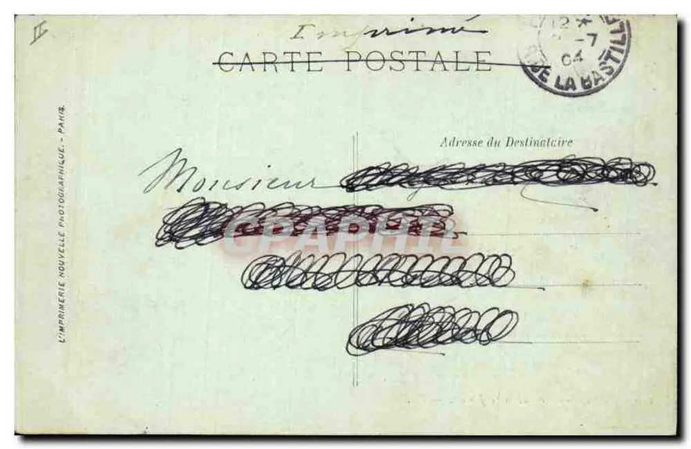 Paris — O Palácio de Justiça — LL. — n° 116 - Verso