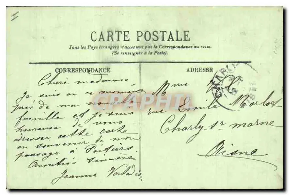 Poitiers — Das Justizpalast — Die Turm Maubergeon — LL. - Rückseite